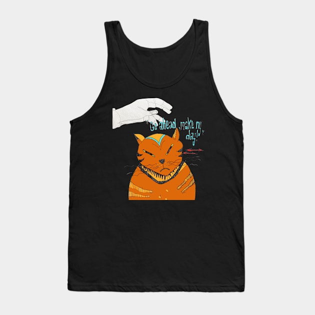 Cat Glare Tank Top by bestree